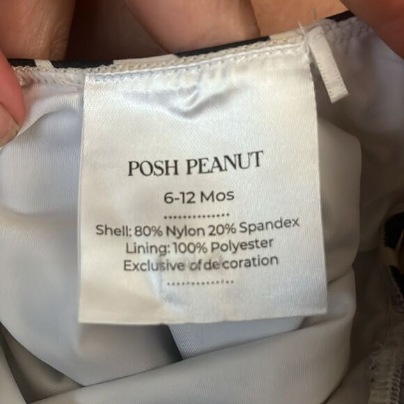 Posh Peanut Calista Flutter Sleeve One Piece Swimsuit 6-12 months - Picture 4 of 4